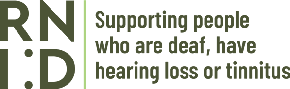 Royal National Institute for Deaf People logo - Innovation and Creative Strategic Thinking Programme